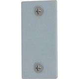 PrimeLine U 9520 Steel Door Edge Hole Filler Plate, 1 In. , Gray Finish (Single Pack)