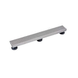 Designline 24 in. Stainless Steel Linear Shower Drain Square Grate