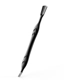 FERYES Cuticle Pusher with Fork, 2-in-1 Cuticle Trimmer Nail Care Tool, Stainless Steel Cuticle Remover Tool for Manicures and P