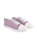 Shoetopia Smart Casual Lace-Up Peach Sneakers For Women & Girls,Peach,4,B0C5R7Z7DN