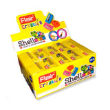 Flair Creative Series Shell Neon Pencil Sharpener Box Pack | Easy Grip with Sharp Point Sharpening | Single Sharpener for Standa