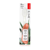 RADIUS Toothbrush Big Brush with Replaceable Head, Left Hand, Soft in Coral Sparkle, BPA Free and ADA Accepted, Designed to Impr
