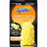 Swiffer 21620CT 360 Dusters Refill, Dust Lock Fiber, Yellow, 6/Box, 4 Box/Carton