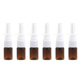 6 Pieces 5 ml Empty Plastic Nasal Spray Bottles Refillable Plastic Nasal Spray Bottles Pump Sprayer Nose Spray Refillable Bottle