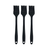 Silicone brush, Oil Brush for BBQ Kitchen Cooking Baking and Grilling(3 PCS,Black)
