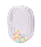 Large Doll Carrying Case for 18cm Plushies, Clear Figure Display Bag with Keychain, 7in Doll Carrying Case Keychain Pouch Charms