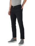 INKD Men's Stretchable Regular Fit Jeans,Super Black
