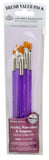 Royal Brush Royal Langnickel Gold Taklon Brush Set Value Pack, Shader, 5Pack