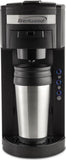 Brentwood Coffee Maker With Travel Mug, K-Cup Single Serve, Black