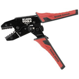 Klein Tools 3006CR Crimping Tool for NonInsulated Terminals, Ratcheting Crimper, 10 to 22 AWG Stranded Copper Wire, FullCycle,
