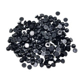 ATORSE 5xBlack Half Pearl Beads Flat Back Cabochon for DIY Scrapbooking 6mm 200pcs