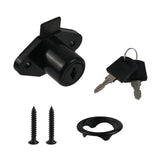 Chinflly Desk Cabinet Lock,Antique Black Drawer Dreeser Cabinet Lock with Keys,Pack of 1