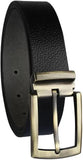Men Black Genuine Leather Belt ()_801