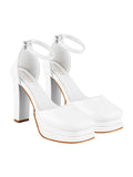 Shoetopia Girls Zepto White Heeled Sandal - 2 Uk (Girls-Zepto-White),White,2,B0CRNZGJ2P