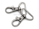CRAFTMEMORE 1 Inch Trigger Snap Hooks Classic Swivel Lobster Claw Clasps Purse Lanyard Clip 20 Pack CSPS (Gunmetal)
