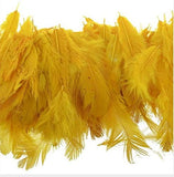 Utkarsh Natural Dyed Yellow MultiPurpose Craft Feathers (Approximately 80Pc) For Dream Catcher Artificial Jewelry Making Art &
