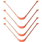 Tonourish Copper Tongue Cleaner/Scapper Antimicrobial Ayurvedic, Antibacterial Scrapper For Optimal (Oral Hygiene Set Of 4)