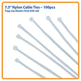 Tripp Lite P352-07N-100 7.5-Inch Nylon Cable Ties Cable Management, Gray