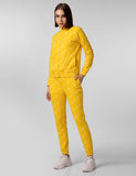 FYLTR Women's Stand Collar Jacket & Jogger Co-ord Set - Full Zipper | Contrast Drawstring | Utility Pockets |Rib Hem & Cuff,Mellow Yellow
