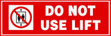 VAAIMAI Do Not Use Lift Sign Board | Red | 124 Inch | Pack of 1 | Signage for Office, School & Commercial Space | Waterproof, Se