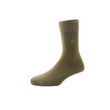 Louis Philippe MenS Cotton Full Length Socks (1 Pair) Khaki
