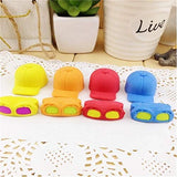 R H lifestyle Fancy DIY Cartoon Shape Eraser for Kids Stationery Set for School Kids Large Magic (Cap Google Pack of 4)