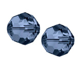 100pcs Adabele Austrian 8mm Faceted Loose Round Crystal Beads Dark Indigo Blue Compatible with 5000 Swarovski Crystals Preciosa