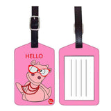 Nutcase Designer Luggage Travel Baggage Tags Single Tag With Name Card Inside Hippo