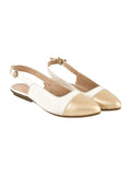 Shoetopia Women'S Golden Block Heel Bellies Stylish & Comfortable Ballet Flats For Office And Parties Eu41,Golden,4,B0CQJVGG8F