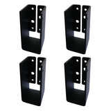 4 Pcs Heavy Duty 2x4 Concealed Joist Hanger(Fit Actual 1.5x3.5) Outdoor Concealed-Flange Joist Bracket, Q235B Steel Powder-Coate