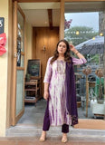 Gosriki Women'S Rayon Viscose Printed Straight Kurta With Pant & Dupatta (Tiedye Begani-Vks06-Gs_5Xl_Violet_Xxxxx-Large),Violet,5,B0F26SLFMH