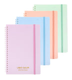 YIHUANYIFA 4Pcs Notebooks A5 5.7x8.26inch Soft Spiral Lined Notebook Journal, Planner for Office Birthday (4Colors A5)