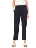 FYLTR Womens Regular Stretch Cotton Comfortable Soft Khaki Trousers,Heavy Navy