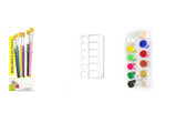 Eclet Paint Brush Combo 6 Flat With Heavy Color Plate(One Brush Free) A
