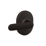 Schlage F10 DAV 716 RMN Davlin Door Lever with Remsen Trim, Hall & Closet Passage Lock, Aged Bronze