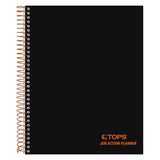 Tops Products Aion Planner, Side Wirebound, 8-1/2X6-3/4, 100 Sheets, Black (Top63828),White