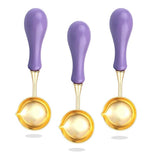 YOLAKIS Wax Seal Spoon 3pcs Electric Wax Seal Warmer Spoon Purple Wax Sealing Melting Spoon for Wax Seal Stamp Envelope DIY Craf