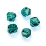 50pcs Adabele Austrian 6mm Faceted Helix Spiral Irregular Loose Crystal Beads Emerald Green Compatible with Swarovski Preciosa C