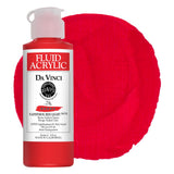 DA VINCI PAINTS Professional Artist Fluid Acrylic Paint, Naphthol Red Light, 4oz