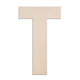 MGTECH 17 Inch Large Wooden Letter T, 1/4 in Thick Big Wood Letter for Crafts and Wall Decor