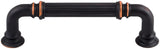 Top Knobs TK322UM Chareau Collection 3-3/4 Reeded Pull, Umbrio