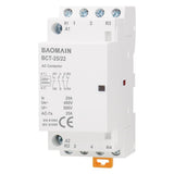 BAOMAIN 220V AC 4-Pole 25A Modular Contactor, 2NO2NC, DIN Rail Mount