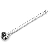 Neiko 00339A 3/8InchDrive Premium Breaker Bar, 12 Inches Long, Nut Breaker Bar, 180Degree Flex CrMo Head with CrV Steel Con