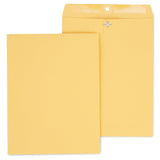 Staples Clasp Close Envelopes, 10 x 13 Inch, Gummed Flaps, Great for Filing, Storing, Mailing Documents, 100-Pack, Brown