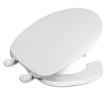 Centoco Round Toilet Seat, Residential or Light Weight Commercial, Open Front with Cover, Plastic, Made in the USA, DSAMAZ22-001