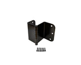 QCAA Heavy Duty 3.5 Swing Clear Offset Door Hinge Loose Pin, 5/8 Radius, Expandable Door Hinge, Power Coated Black, Made in Taiw