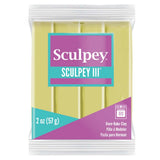 Sculpey III Polymer Oven-Bake Clay, Glow in the Dark, Non Toxic, 2 oz. bar, Great for modeling, sculpting, holiday, DIY, mixed m
