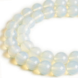 100pcs 8mm Opal Beads Natural Gemstone Beads Round Loose Beads for Crafting and Jewelry Making