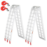 TUFFIOM 7ft Aluminum Truck Ramps 1500lbs Capacity,2pcs Folding Loading ATV Ramps for Pickup Trucks Bed, Trailer Ramp with Load S
