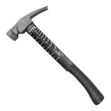 Boss Hammer 16 oz. Construction Grade Ti64 Titanium Hammer with Tough-Fiber Shock-Absorbing Fiberglass Handle - No-Slip Grip, Sm